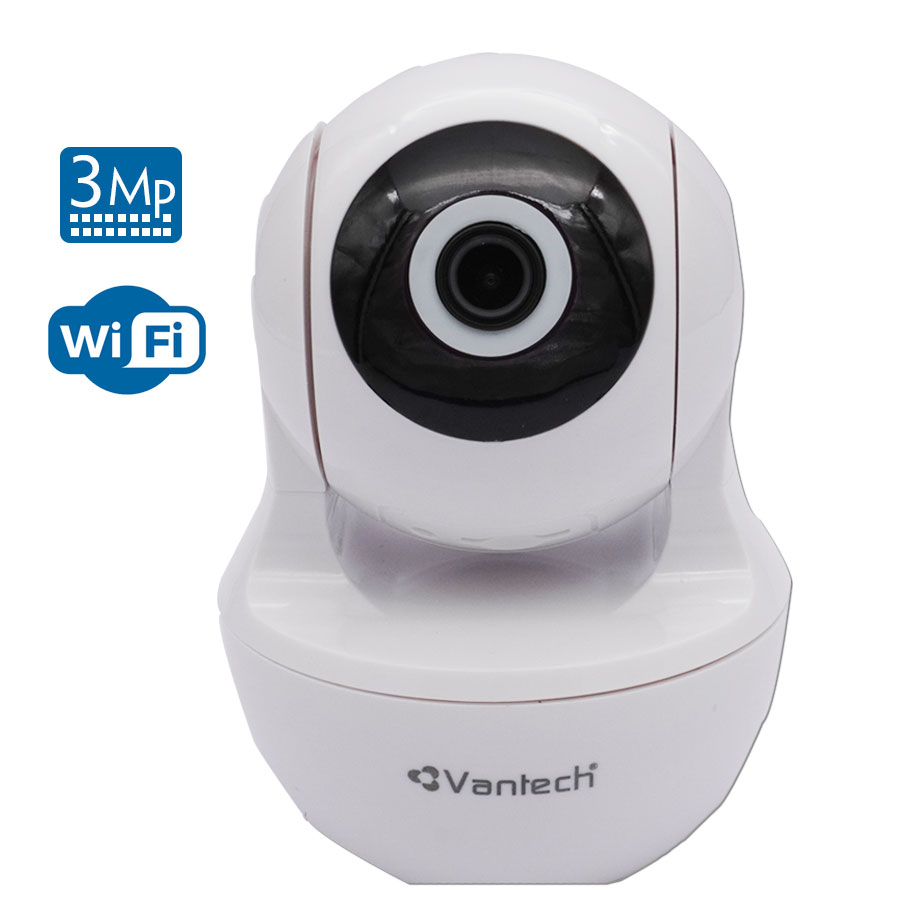 Camera wifi robot Vantech AI-V2010B2 3.0 Megapixel, đàm thoại 2 chiều, báo động qua điện thoại, MicroSD, P2P