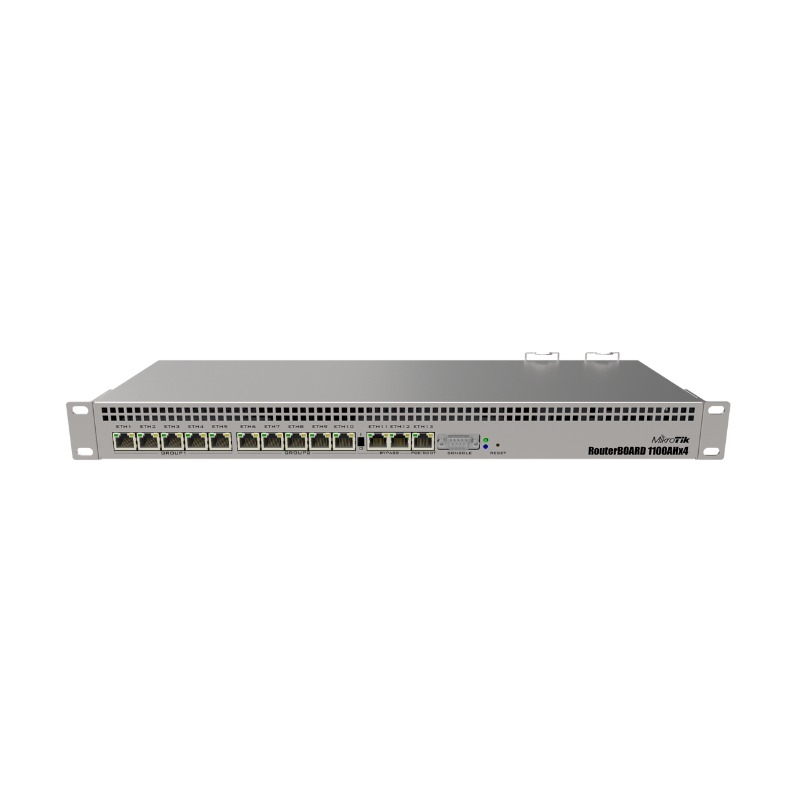 Thiết bị cân bằng tải Router MikroTik RB1100AHx4 (RB1100x4) dùng cho văn phòng, doanh nghiệp 500 người dùng